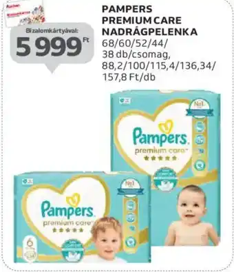 Auchan Pampers premium care nadrágpelenka ajánlat