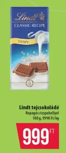 Coop Lindt tejcsokoládé ajánlat