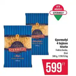 Coop Gyermelyi 4 tojásos tészta ajánlat