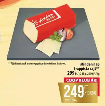 Coop Minden nap trappista sajt ajánlat