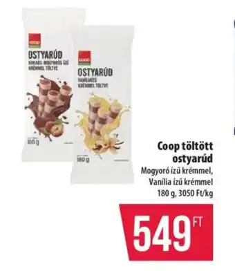 Coop Coop töltött ostyarúd ajánlat