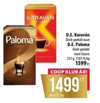 Coop D.E. Karaván Őrölt-pörkölt káve ajánlat