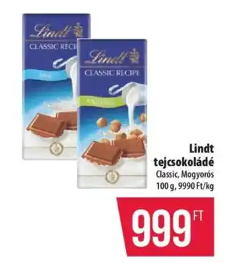 Coop Lindt tejcsokoládé ajánlat