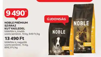 Auchan Noble prémium száraz kutyaeledel ajánlat