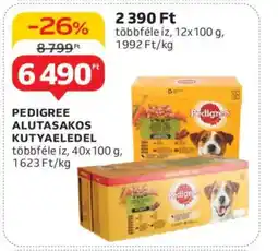 Auchan Pedigree alutasakos kutyaeledel ajánlat