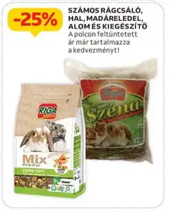 Auchan Számos rágcsáló, hal, madáreledel, alom és kiegészítő ajánlat