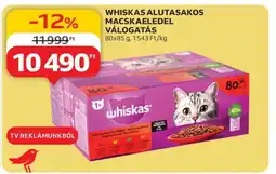 Auchan Whiskas alutasakos macskaeledel válogatás ajánlat