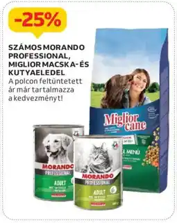 Auchan Számos morando professional, miglior macska- és kutyaeledel ajánlat