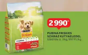 Auchan Purina friskies száraz kutyaeledel ajánlat