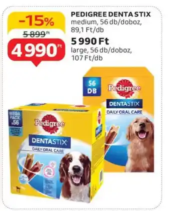 Auchan Pedigree denta stix ajánlat