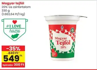 Interspar Magyar tejföl ajánlat