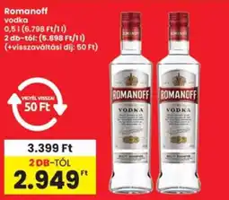 Interspar Romanoff vodka ajánlat