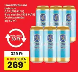 Interspar Löwenbräu sör dobozos ajánlat