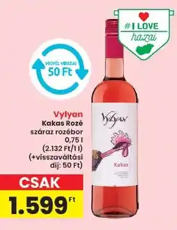 Interspar Vylyan Kakas Rozé száraz rozébor ajánlat