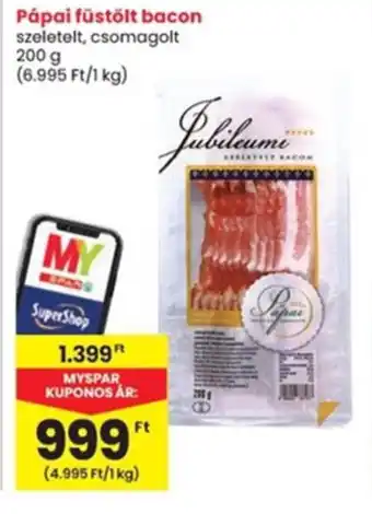 Interspar Pápai füstölt bacon ajánlat