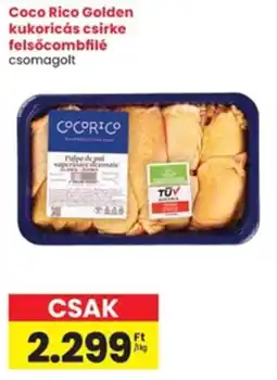 Interspar Coco Rico Golden kukoricás csirke felsőcombfilé ajánlat