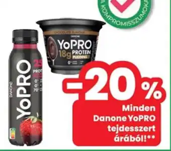 Interspar Danone yopro tejdesszert árából ajánlat