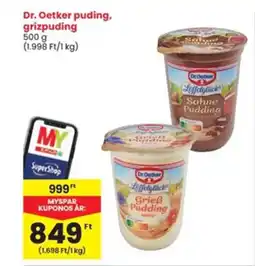 Interspar Dr. Oetker puding, grizpuding ajánlat