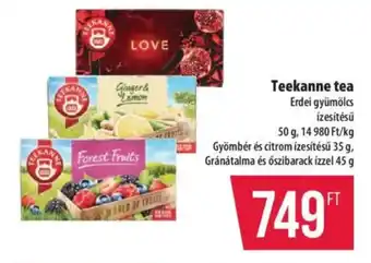 Coop Teekanne tea ajánlat