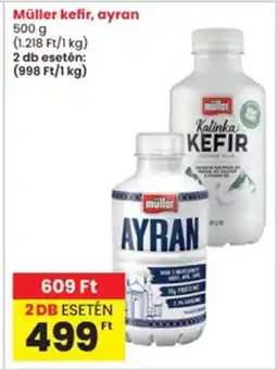 Interspar Müller kefir, ayran ajánlat