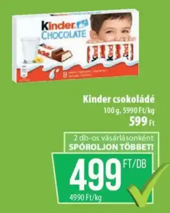 Coop Kinder csokoládé ajánlat