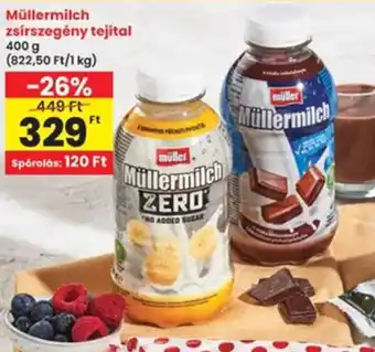 Interspar Müllermilch zsírszegény tejital ajánlat