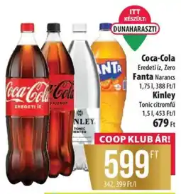 Coop Coca-Cola / Fanta / Kinley ajánlat