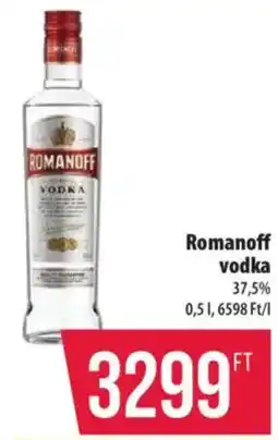 Coop Romanoff vodka ajánlat