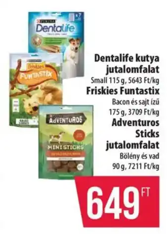 Coop Purina Dentalife / Friskies Fantastix / Adventuros Sticks ajánlat