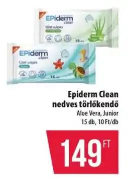 Coop Epiderm Clean nedves törlőkendő ajánlat