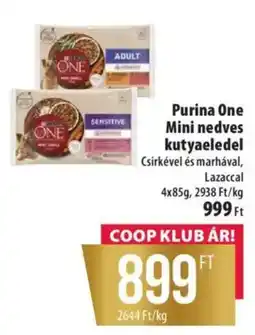 Coop Purina One Mini nedves kutyaeledel ajánlat