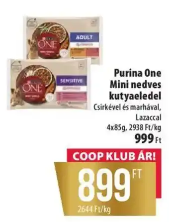 Coop Purina One Mini nedves kutyaeledel ajánlat