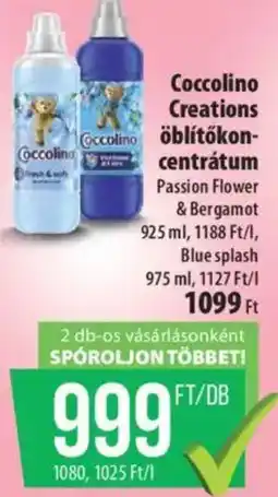 Coop Coccolino Creations öblítőkoncentrátum ajánlat