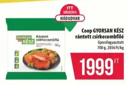 Coop Coop GYORSAN KÉSZ rántott csirkecombfilé ajánlat