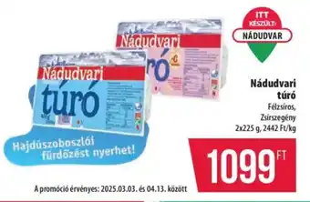 Coop Nádudvari túró ajánlat