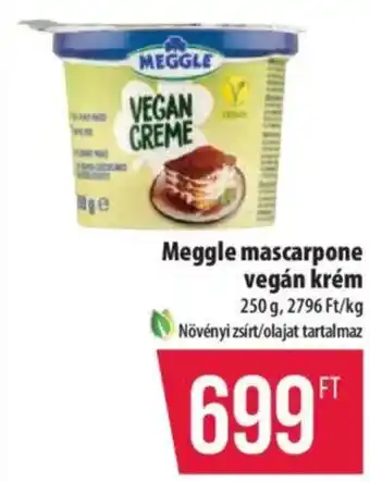 Coop Meggle mascarpone vegán krém ajánlat