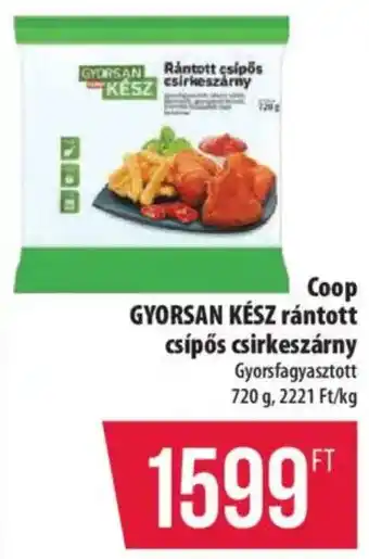 Coop Coop GYORSAN KÉSZ rántott csípős csirkeszárny ajánlat