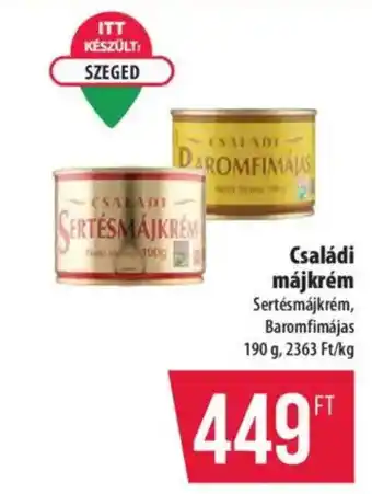 Coop Családi májkrém ajánlat