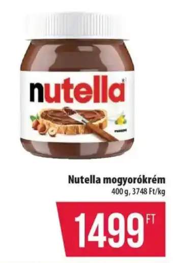 Coop Nutella mogyorókrém ajánlat