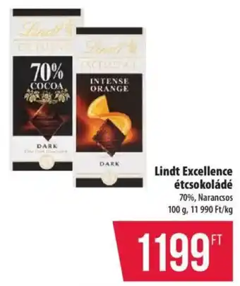 Coop Lindt Excellence étcsokoládé ajánlat