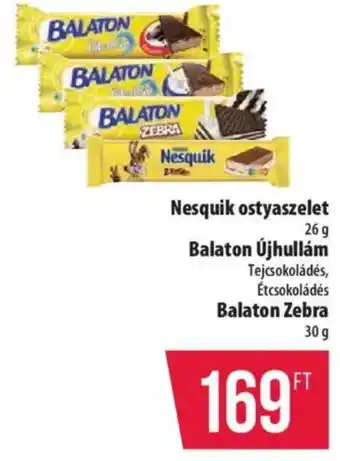 Coop Nesquik ostyaszelet / Balaton Újhullám / Balaton Zebra ajánlat