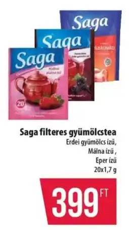 Coop Saga filteres gyümölcstea ajánlat