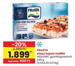 Interspar FROSTA olasz tepsis halfilé ajánlat