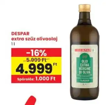 Interspar DESPAR extra szűz olívaolaj ajánlat