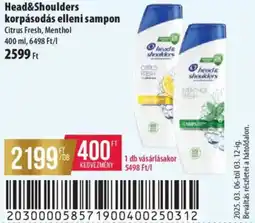 Coop Head&Shoulders korpásodás elleni sampon ajánlat