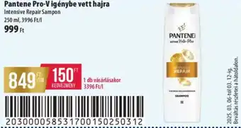 Coop Pantene Pro-V igénybe vett hajra ajánlat