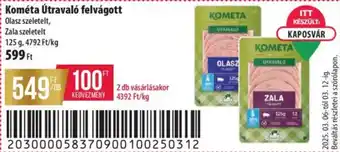 Coop Kométa Útravaló felvágott ajánlat