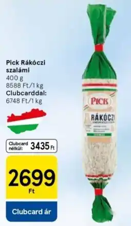 Tesco Pick Rákóczi szalámi ajánlat