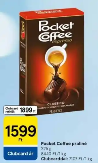 Tesco Pocket Coffee praliné ajánlat