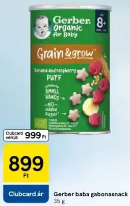 Tesco Gerber baba gabonasnack ajánlat